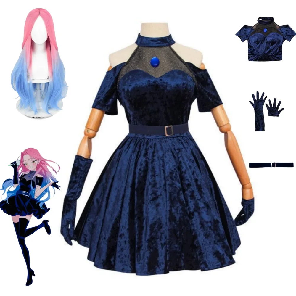 Anime Cosplay Blue Hair - Kostium Cosplay Mizi 2026 Anime Obcy