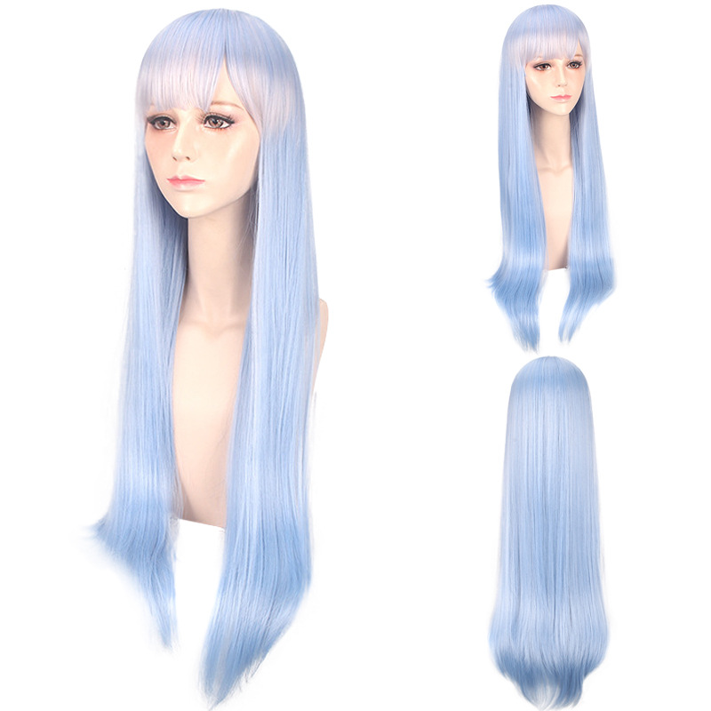 Anime Cosplay Rem - Syntetyczna peruka do cosplayu, inspirowana postacią