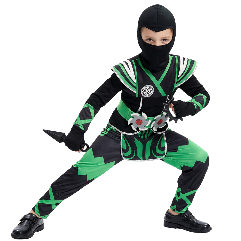 Anime Cosplay Outfit Girl - Zestaw Kostiumu Japońskiego Ninja dla Dzieci