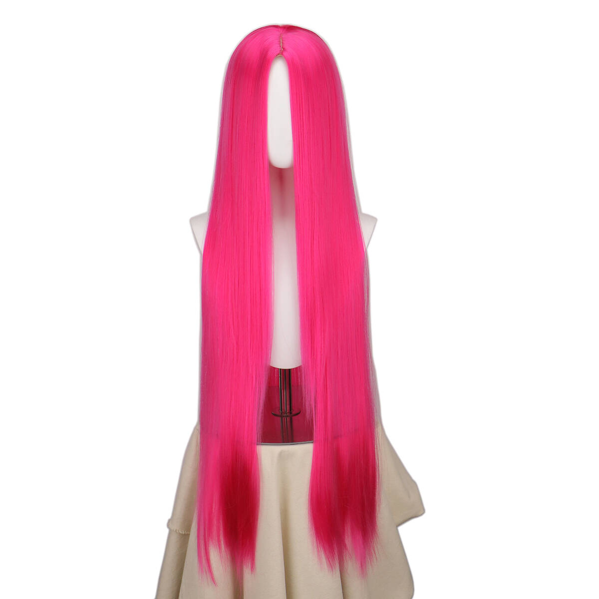 Anime Cosplay Red Hair - Peruka Cosplay Diavolo 100CM różowo-czerwona Długie