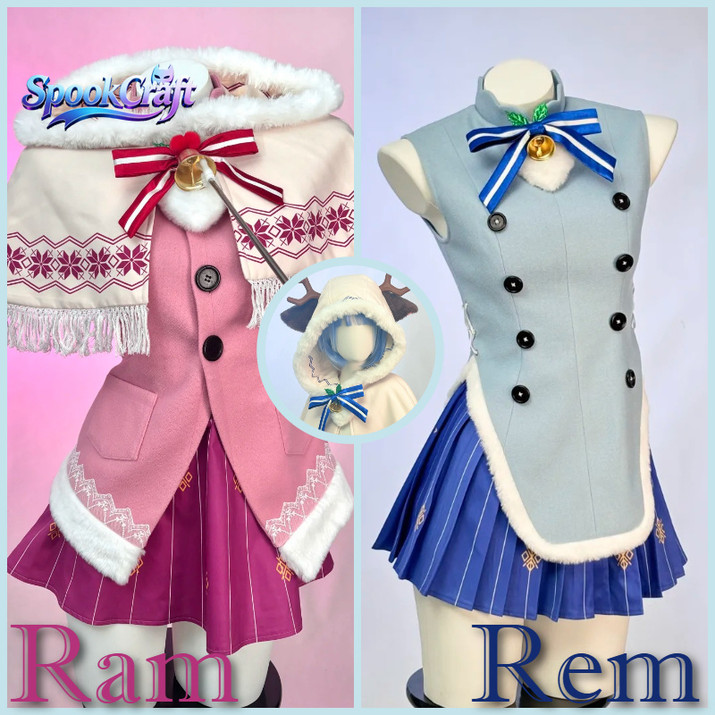 Anime Cosplay Rem - Kostium cosplay Rem Ram z gry