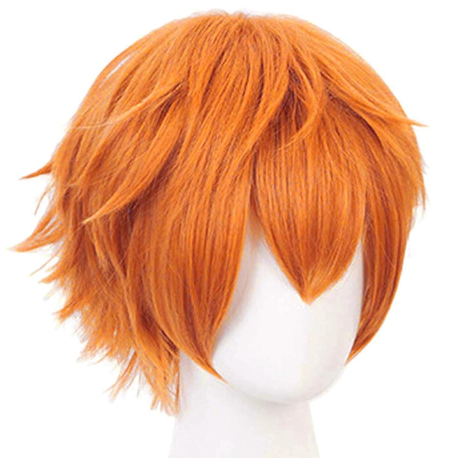 Anime Cosplay Orange Hair - Krótka pomarańczowa peruka dla mężczyzn Pomarańczowa