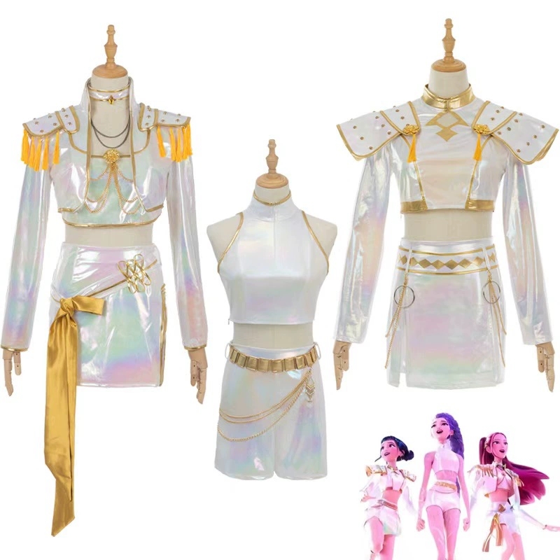 Anime Cosplay Outfit Girl - Strój Cosplay Skóra PU Biały Strój