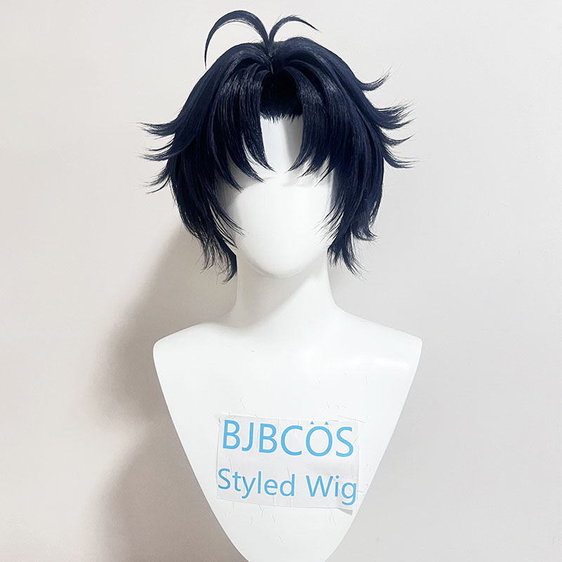 Anime Cosplay Blue Hair - [Peruka Stylizowana] Peruka Cosplay Asaba Harumasa