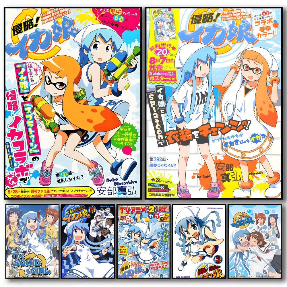 Anime Cosplay Wallpaper - Plakat Anime Squid Girl, wysokiej jakości