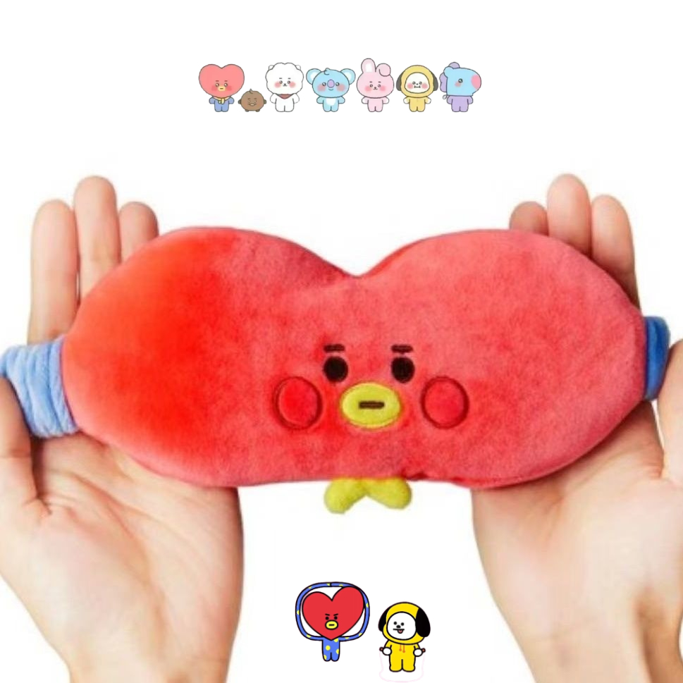 Anime Cosplay Eyes - Maska na oczy BT21, urocza pluszowa