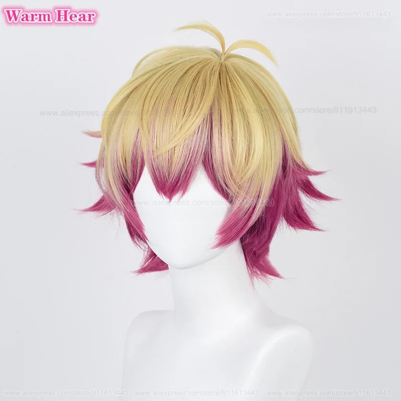 Anime Cosplay Red Hair - d;4'v\6.h/ Alexis Ness Syntetyczna Krótka Peruka