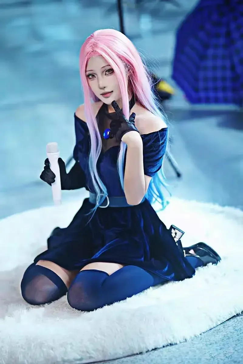 Anime Cosplay Blue Hair - Kostium cosplay Mizi z 2026 roku,