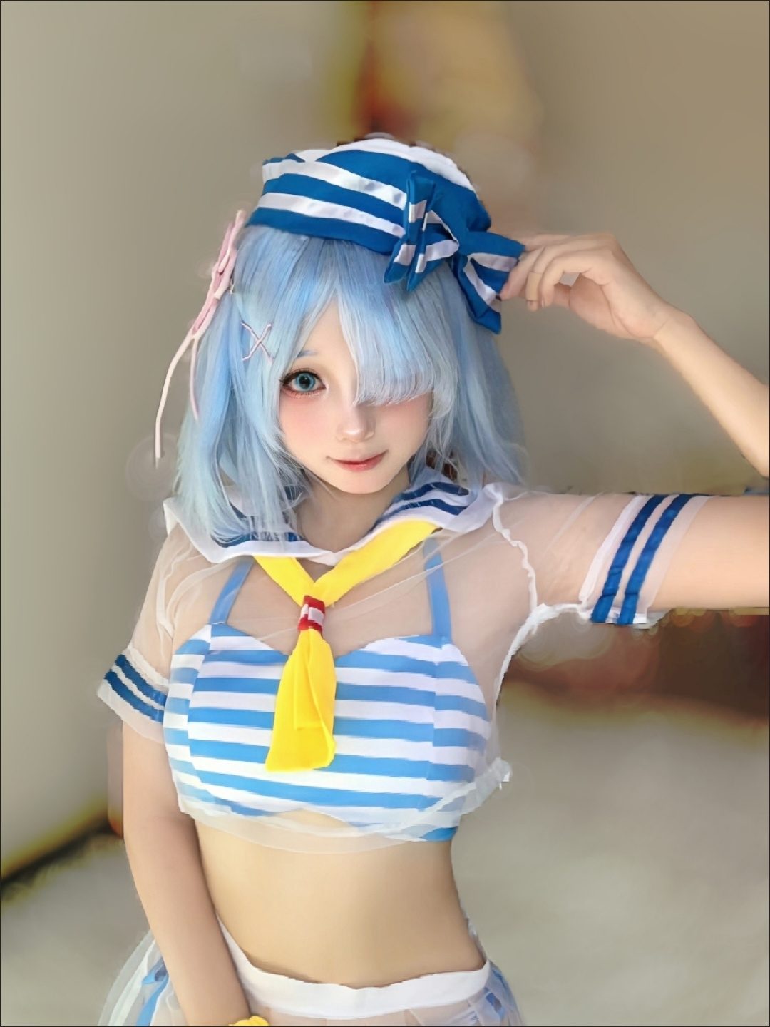 Anime Cosplay Rem - Kostium Cosplay Re:Zero Rem - Uroczy