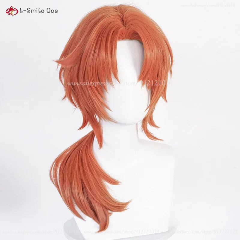 Peruka Cosplay Xiaoxiao Anime  – Anime Cosplay Orange Hair recenzja i cena