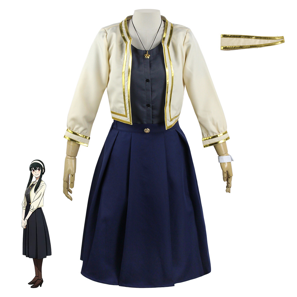 Kostium cosplay Yor Forger z a – Anime Cosplay Blue Hair recenzja i cena