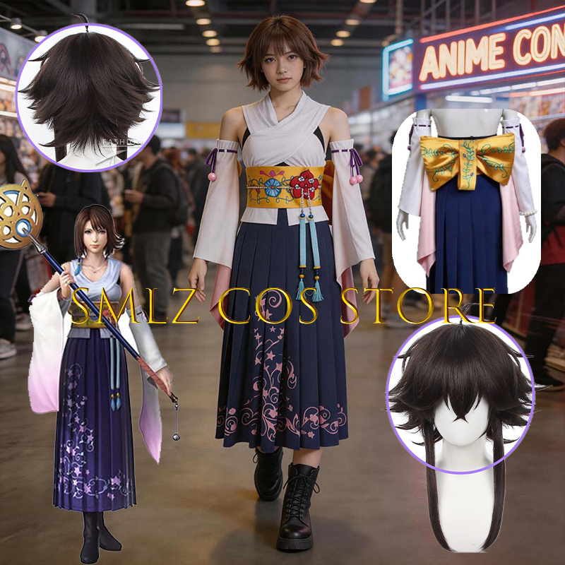 Smlz FFX Yuna Cosplay Anime FF – Anime Cosplay Girl Costume recenzja i cena