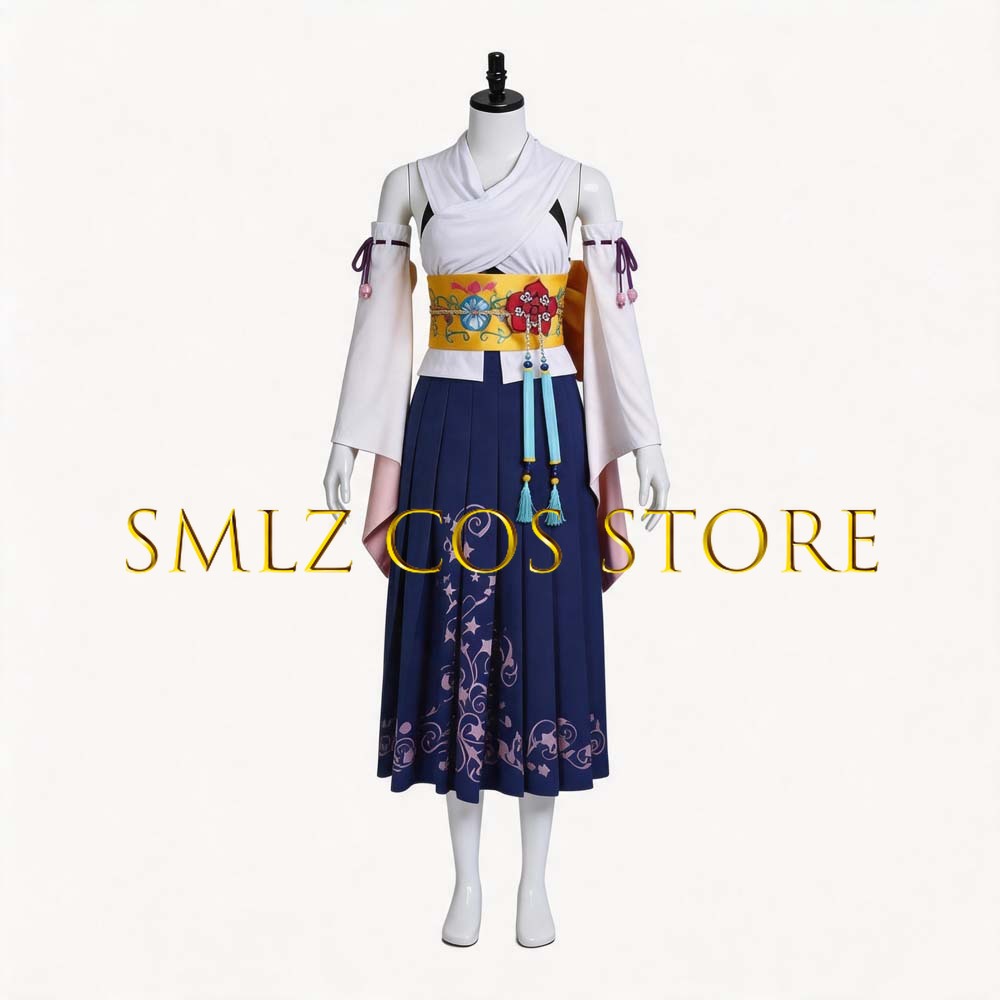 Smlz FFX Yuna Cosplay Anime FF – Anime Cosplay Girl Costume recenzja i cena