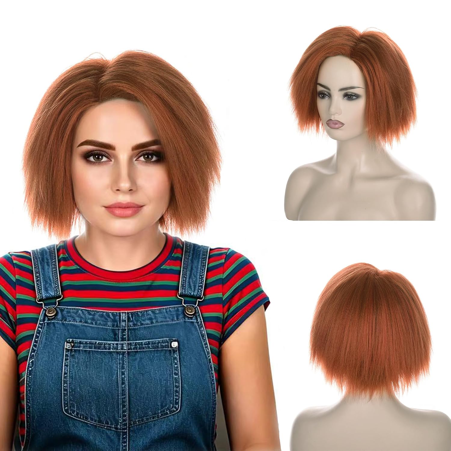Krótka pomarańczowo-brązowa pe – Anime Cosplay Orange Hair recenzja i cena