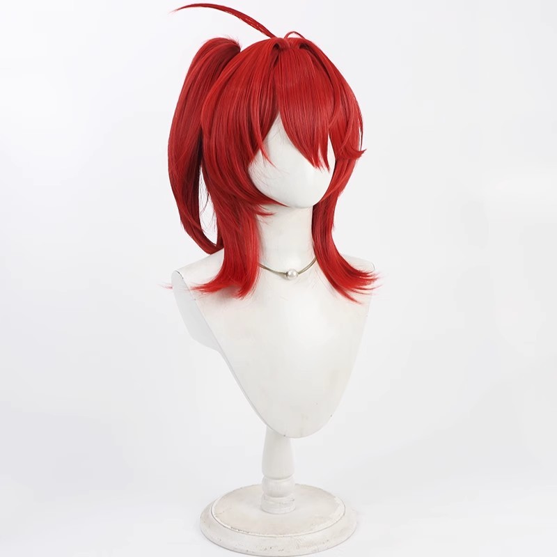 Peruka Cosplay Exusiai Nowy Za – Anime Cosplay Red Hair recenzja i cena