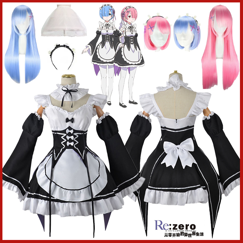Anime Ram Rem Lolita Strój Cos – Anime Cosplay Rem recenzja i cena