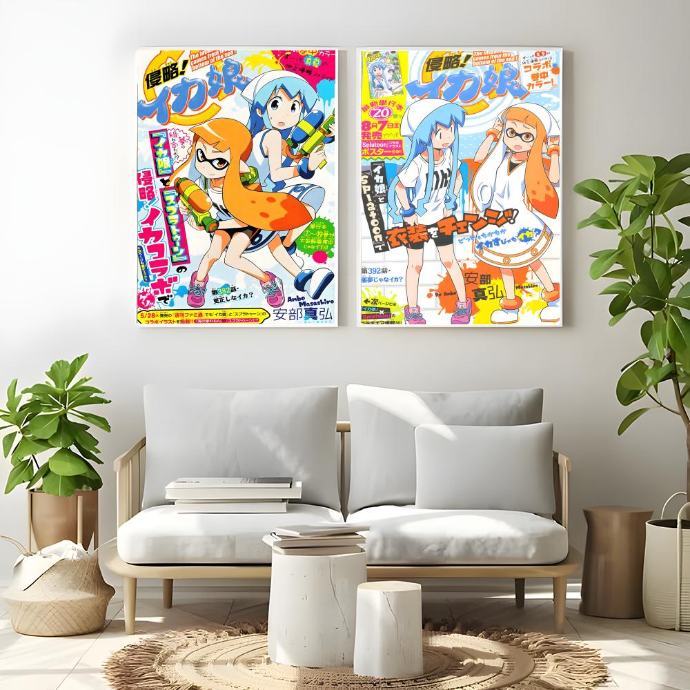 Plakat Anime Squid Girl, wysok – Anime Cosplay Wallpaper recenzja i cena