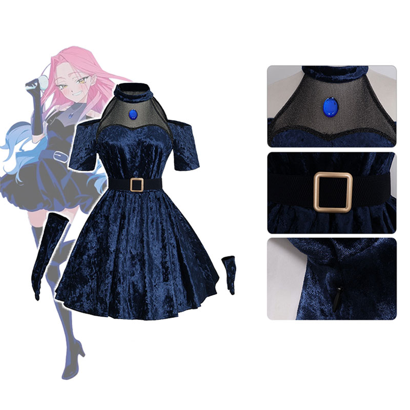 Mizi Cosplay Anime Strój Obceg – Anime Cosplay Blue Hair recenzja i cena