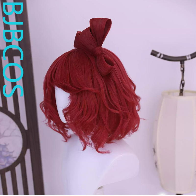 Peruka w stylu Huang Yueying,  – Anime Cosplay Red Hair recenzja i cena