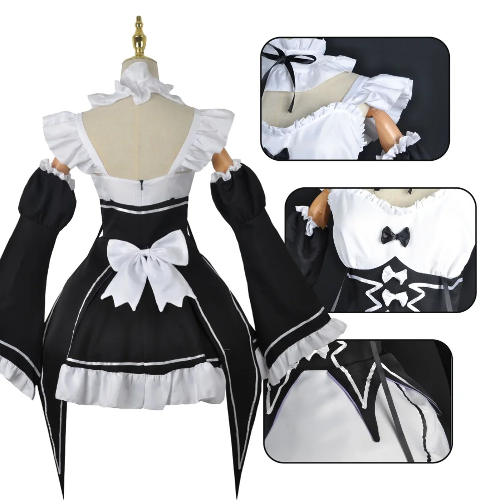Anime Ram Rem Strój pokojówki  – Anime Cosplay Rem recenzja i cena