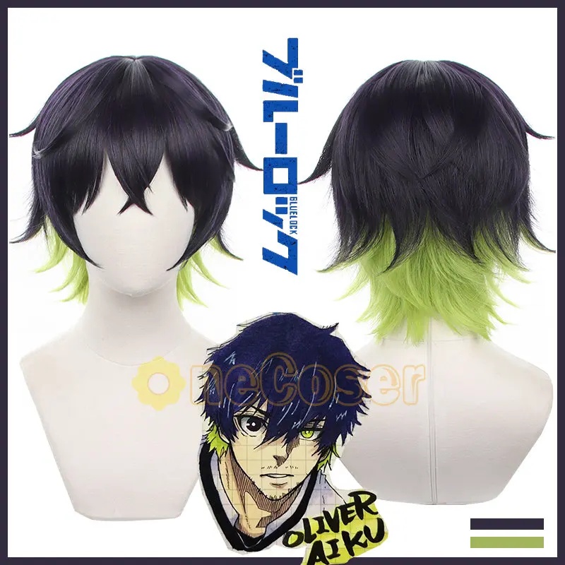 f,5.g'6\j/8, Anime Blue Lock O – Anime Cosplay Blue Hair recenzja i cena