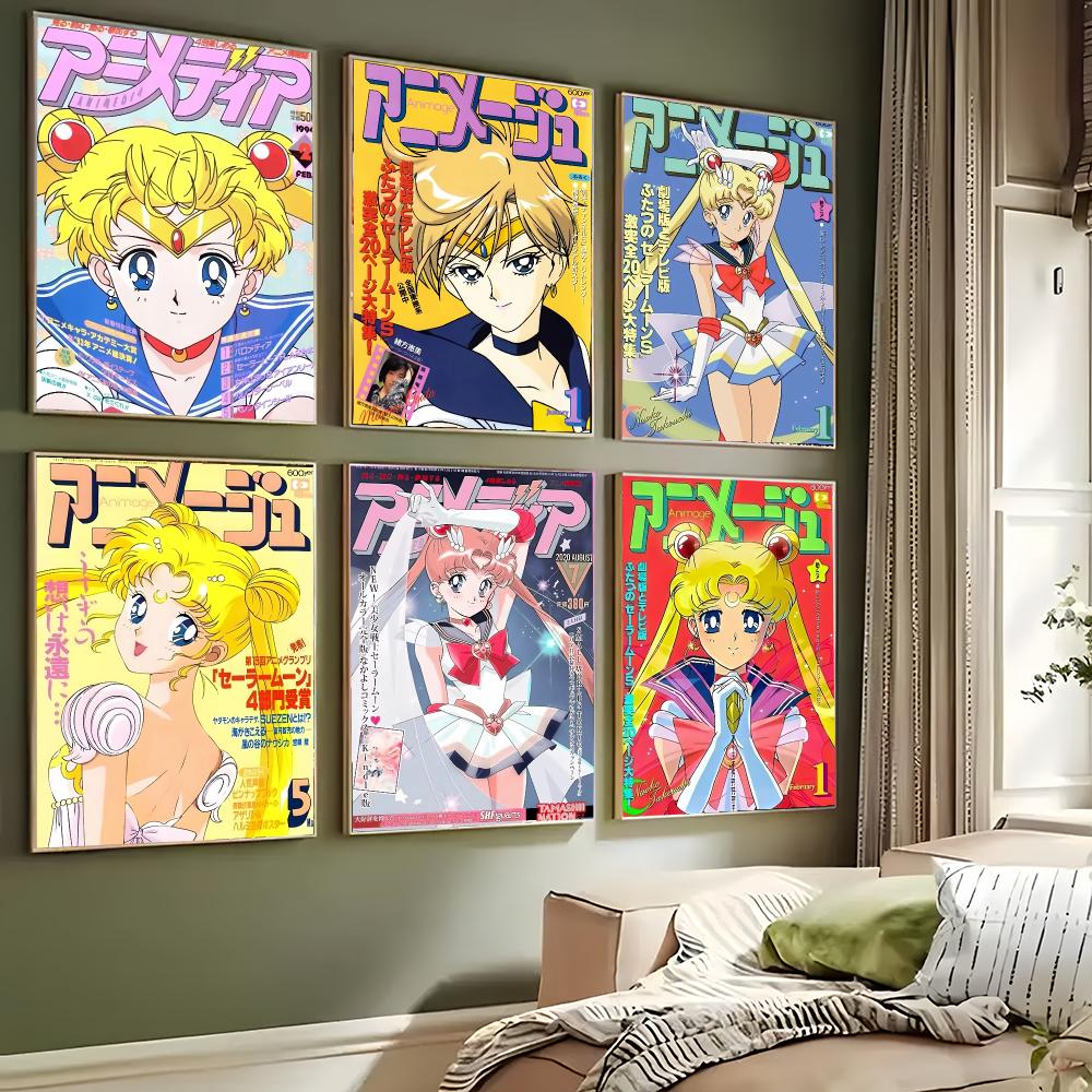 Anime S-Sailor Moon Plakat Dek – Anime Cosplay Wallpaper recenzja i cena