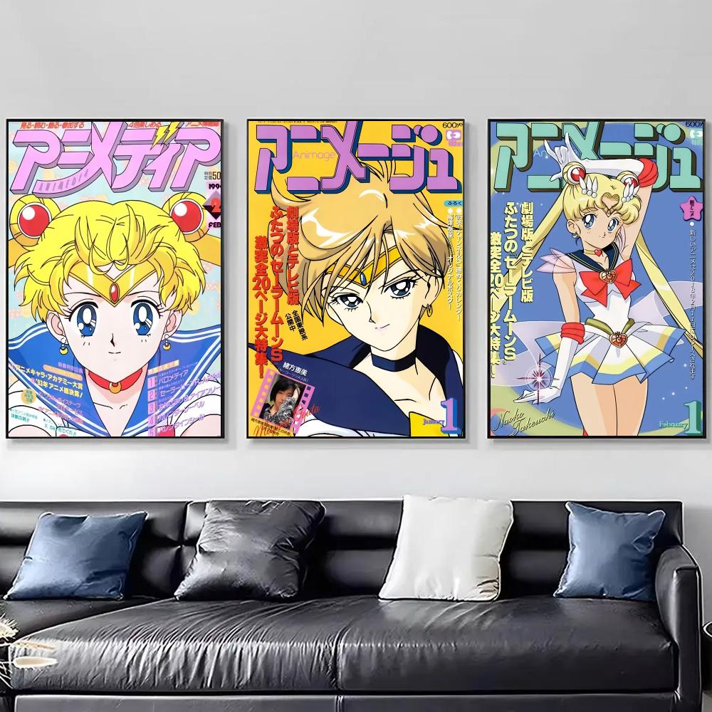 Anime S-Sailor Moon Plakat Dek – Anime Cosplay Wallpaper recenzja i cena
