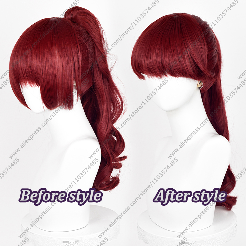 Anime Kasumi Yoshizawa peruka  – Anime Cosplay Red Hair recenzja i cena